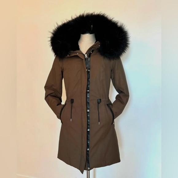 Mackage Enia Doen Winter Coat/Jacket Dark Green size Small (like New) - Picture 3 of 11